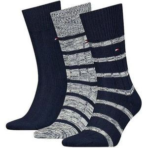 Tommy Hilfiger Sokken met streepjes voor heren (pak van 3)