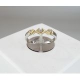 Christian Bicolor gouden ring met 3 diamanten