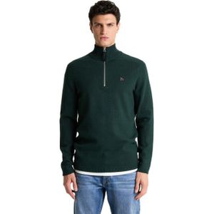 CHASIN' - Oscar Half Zip - Trui - Donkergroen - Schipperstruien