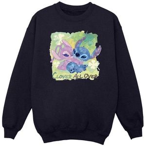 Li-cense Disney heren lilo and stitch st patrick´s day clover sweatshirt