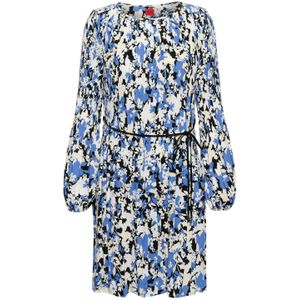 Hugo Boss - Kavori-1 - Jurk - Blauw - Halflang - Lange Mouwen