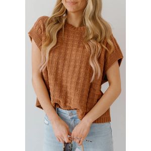 Geribbelde Gebreide Pullover Truien