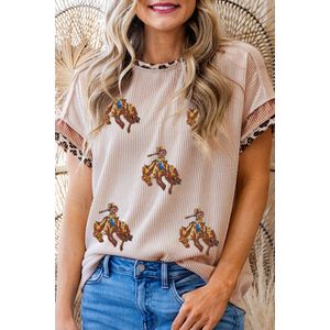 Geprinte Ontspannen T-shirt