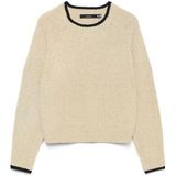 Vero Moda - Vmaquarius ls o-neck raglan pullover - Ecru - Dames