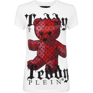 Philipp Plein - T-shirt - Wit - Ronde Hals - Katoen