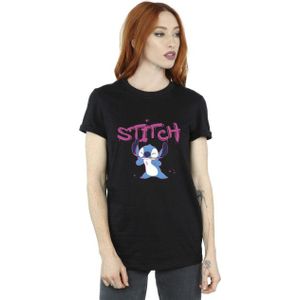 Li-cense Disney dames lilo and stitch graffiti katoenen vriendje t-shirt