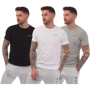 NICCE - Sully 3 Pack - T-shirts - Zwart Grijs Wit
