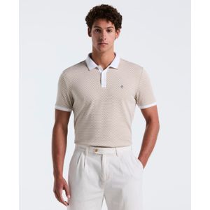 Original Penguin - Mini Jacquard Polo Shirt - Crème - Poloshirt