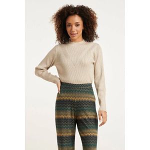 Smashed Lemon - 24788 - Geribde Coltrui - Zandkleur - Met Lurex
