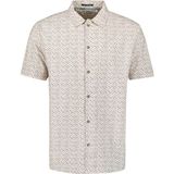 No Excess Shirt short sleeve allover printed offwhite