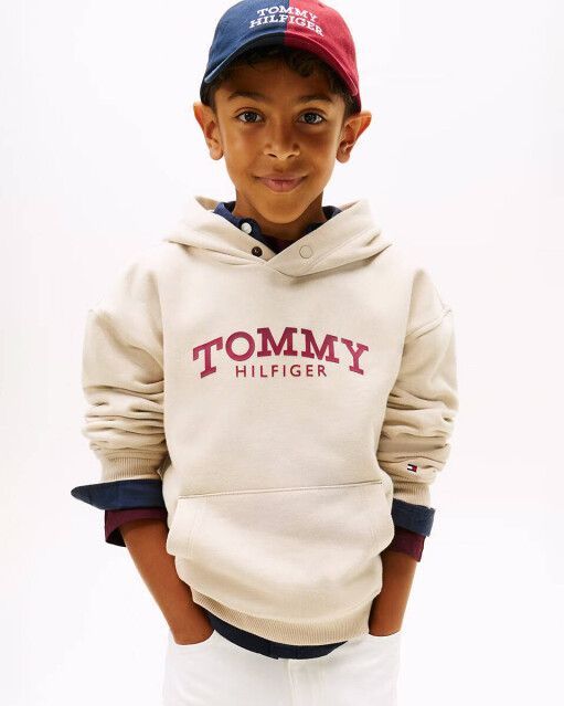 TOMMY HILFIGER Sweatshirt  beige / rood