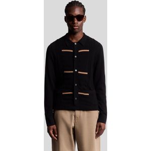 Lyle & Scott - Gestreepte Ottomaanse Kraagcardigan - Veelkleurig - Vest