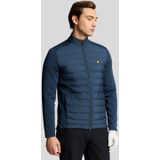 Lyle & Scott - Hybride Gewatteerde Golfjas - Blauw - Heren - Volledige Rits - Polyester