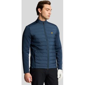 Lyle & Scott - Hybride Gewatteerde Golfjas - Blauw - Heren - Volledige Rits - Polyester