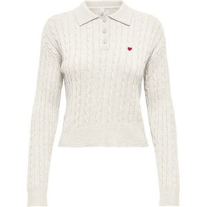 Only Onlkatia ls cable polo cc knt off-white