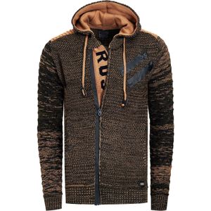 Rusty Neal - Gebreide Jas - Met Capuchon - Casual Pasvorm