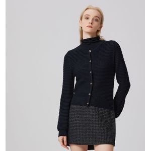 Gebreid vest met textuur