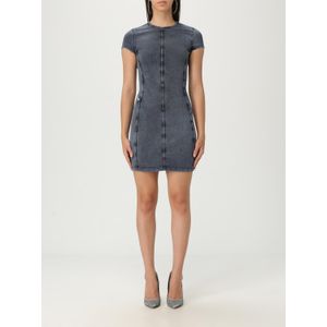Diesel, Dames, Jurken, Grijs, Maat: L Denim,