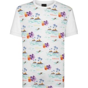 Billionaire - T-Shirt Round Neck Palms - Veelkleurig - Katoen