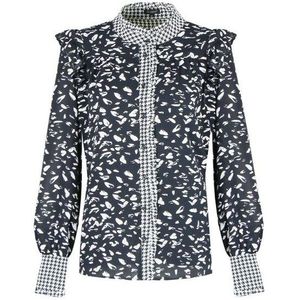 G-Maxx Blouse maureen zwart/kiezel