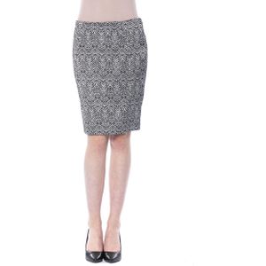 BYBLOS Dames Zwart/Witte Viscose Rok