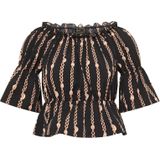 faina Blouse  goud / zwart