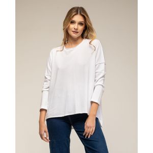 Blousetops - Oversized Gebreide Top - Ronde Hals