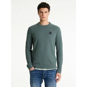Chasin' 31190001 e53 heren trui model oliver half zip -  chas