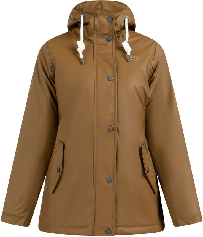 ICEBOUND - Regenjas - Donker Zand - Met Teddy Voering - Waterdicht