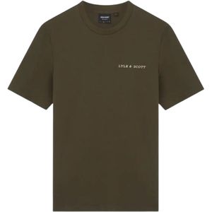 Lyle & Scott - Wilton - T-shirt - Groen - Geborduurd Logo