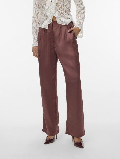 VERO MODA - VMSESIL HW WIDE SATIN PANT - Dames - Leggings - High Waist - Wide Leg Fit
