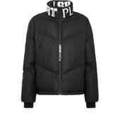 Plein Sport - Nylon Down Jacket Tiger - Isolerend Jack - Zwart