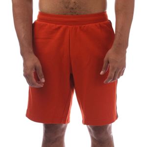 EA7 - Logo Serie - Katoenmix Bermuda - Oranje - Casual Sportief