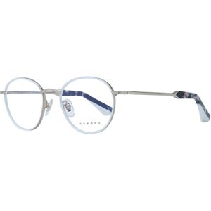 Sandro - Ovale Sportbril - Wit - Roestvrij Staal - Inclusief Merkhoes