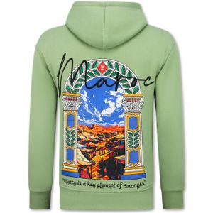 Top-Star Oversized hoodie met capuchon maroc print