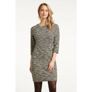 Smashed Lemon - Zwart-wit - Tweed Jurk