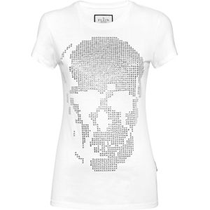 Philipp Plein - T-Shirt Slim Fit Skull - Wit - Dames