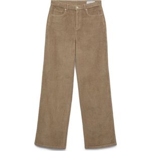 Vero Moda - Tessa Wide Corduroy - Hoge Taille Broek - Wijde Pijpen