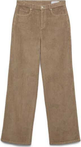 Vero Moda - Tessa Wide Corduroy - Hoge Taille Broek - Wijde Pijpen