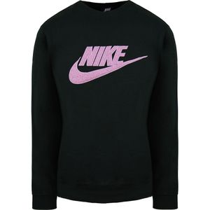 Nike - Loose Fit Long Sleeve Crew Neck - Sweatshirt - Zwart - Dames