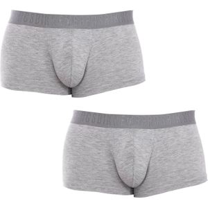 Bikkembergs - Moderne Boxershorts Set - Grijs - Heren - Verpakking van 2 stuks