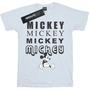 Li-cense Disney heren mickey mouse zittend t-shirt