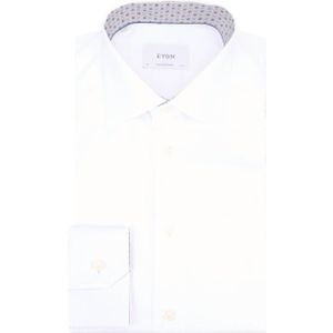 Eton - Dress Shirt LS - Wit - Overhemd - Lange Mouwen - Klassieke Kraag