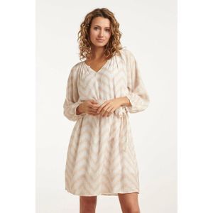 Smashed Lemon - 25014 - Jurk - Zigzagprint - 3/4 Mouwen