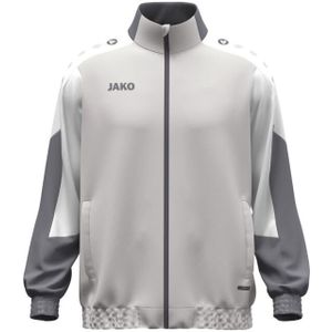 JAKO Unisex geweven jas Dynamic, lichtgrijs/wit/grijs, S