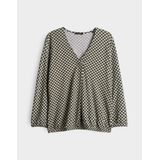 Opus - Sannah - Top - Zwart - Dessin