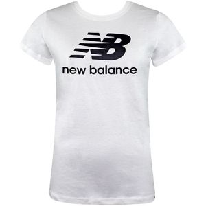 New Balance - WT91546 - T-shirt - Wit - Korte Mouw - Dames