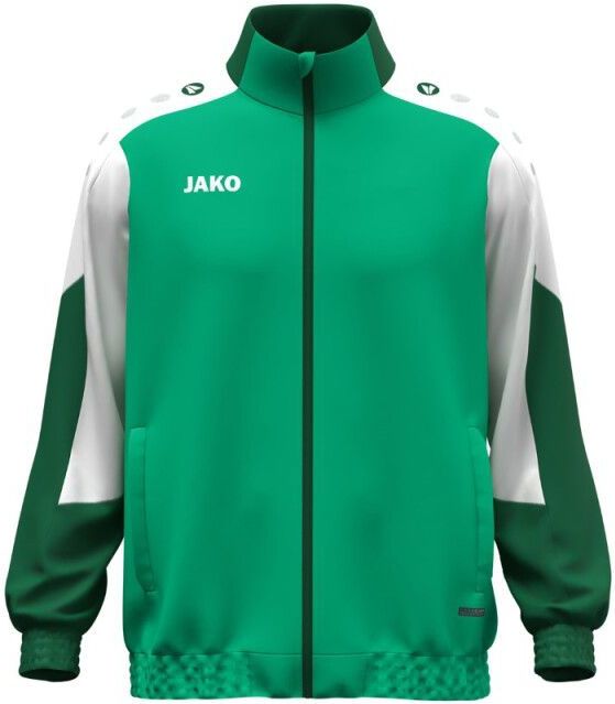 JAKO Unisex geweven jas Dynamic, groen/wit/donkergroen, S