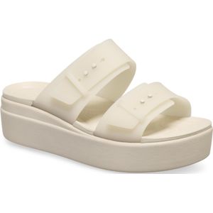 Crocs - Brooklyn Buckle Low Wedge - Sandalen - Sandstone