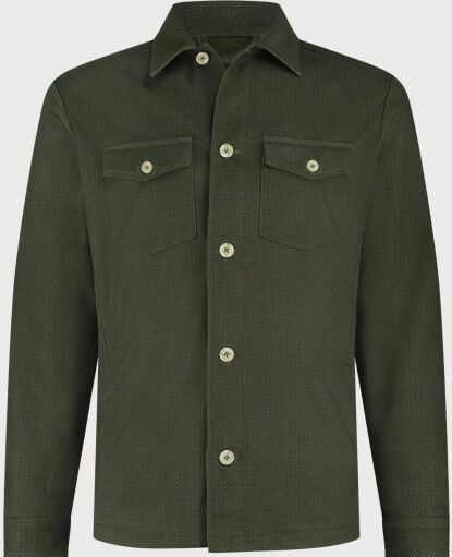 Blue Industry - Overshirt - Groen - Lange Mouwen - Knoopsluiting